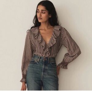 Doen Hardy Top in Delphine Plaid